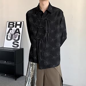 tusor court by Haband 総柄 チャイナシャツ tusor court by Haband 総柄 チャイナシャツ tusor court by