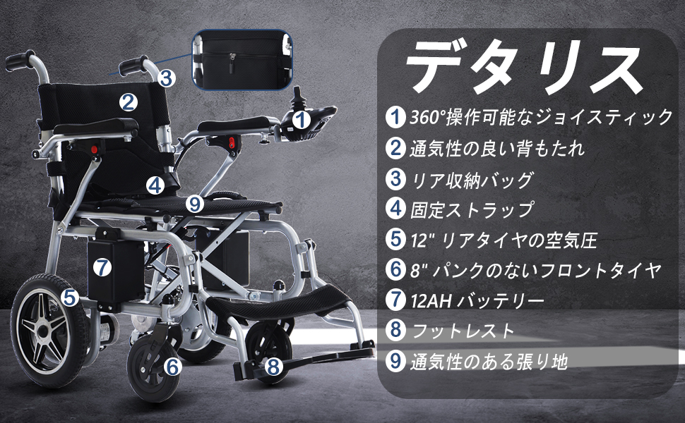 Amazon | 大人のための電動車椅子 インテリジェント電動車椅子