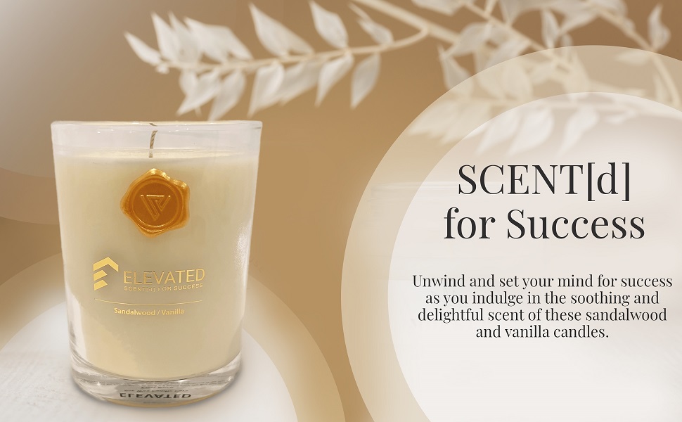 Elevated Scent[d] for Success Vanilla Sandalwood Candle