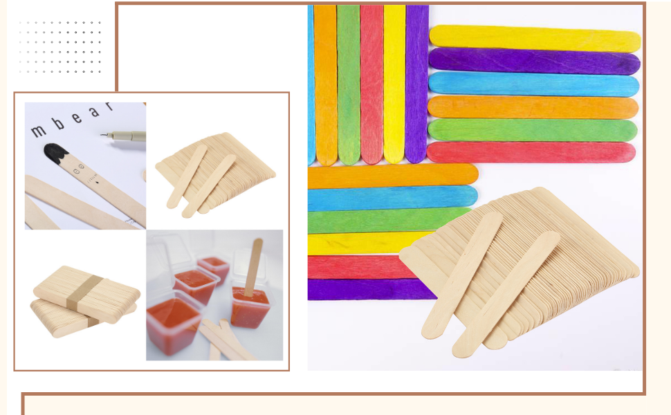 Mr. Pen Craft Sticks, Jumbo Popsicle Sticks, 100 Pack, 5.