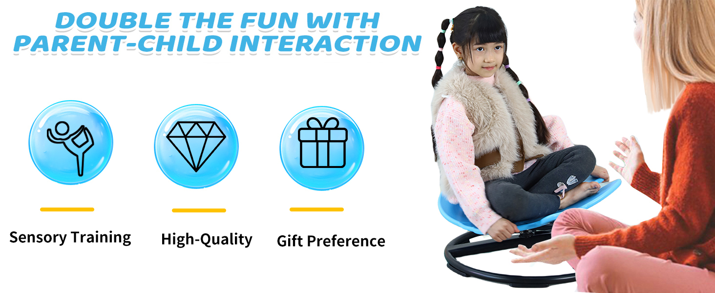 Children's sensory swivel chair