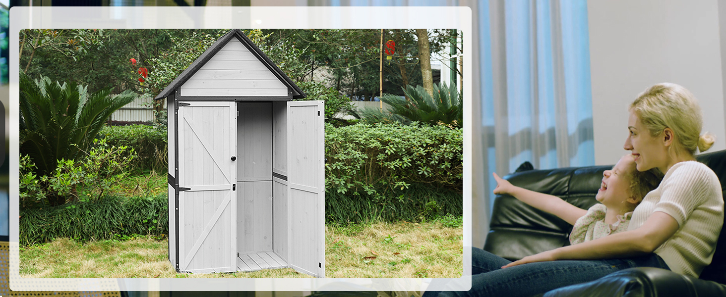outdoor storage shed  