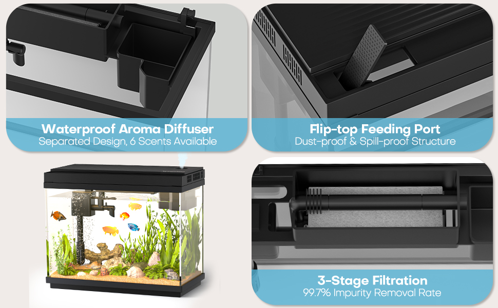 self cleaning fish tank