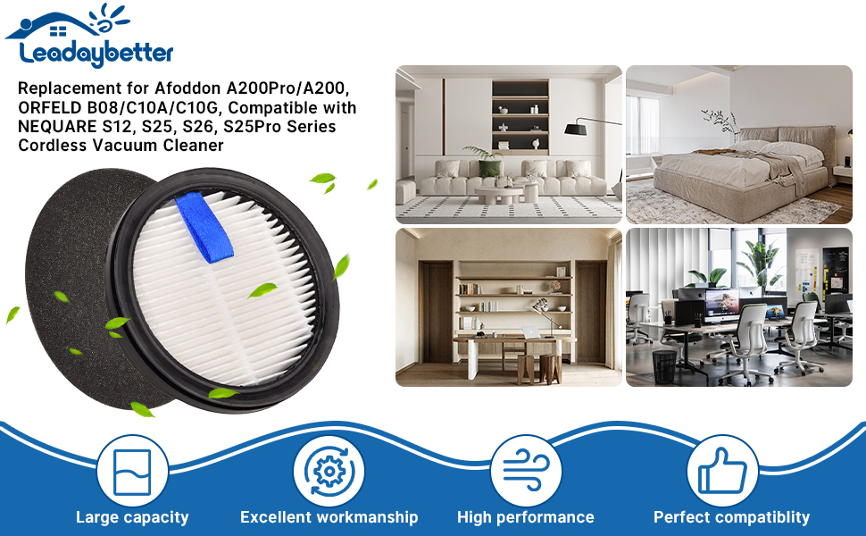 Filter Replacement for Afoddon A200Pro A200 upright vacuum