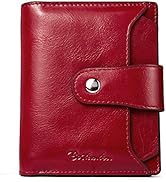 BOSTANTEN Women Leather Wallet RFID Blocking Small Bifold Zipper Pocket Wallet Card Case Purse wi...