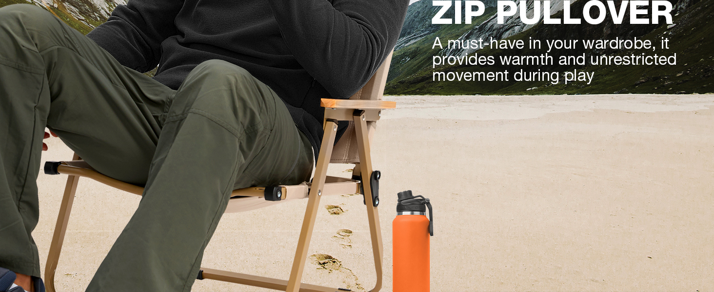 men's quarter zip pullover