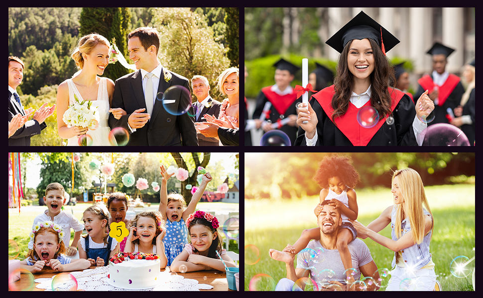 Fireworks Bubble Machine (13 Holes with 80ml Bubble Solution