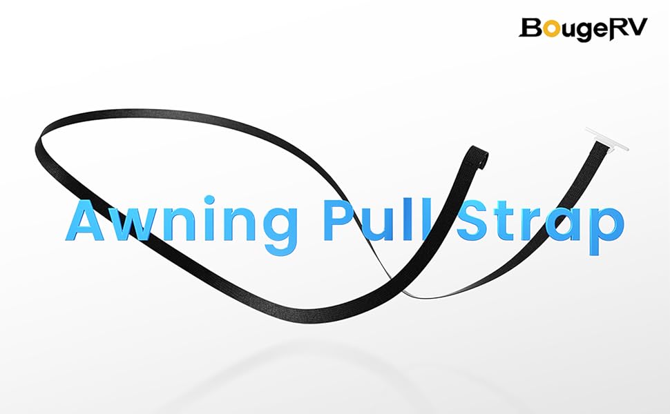 BougeRV RV Awning Pull Straps, 9.8FT (118 Inches) Upgraded RV Camper