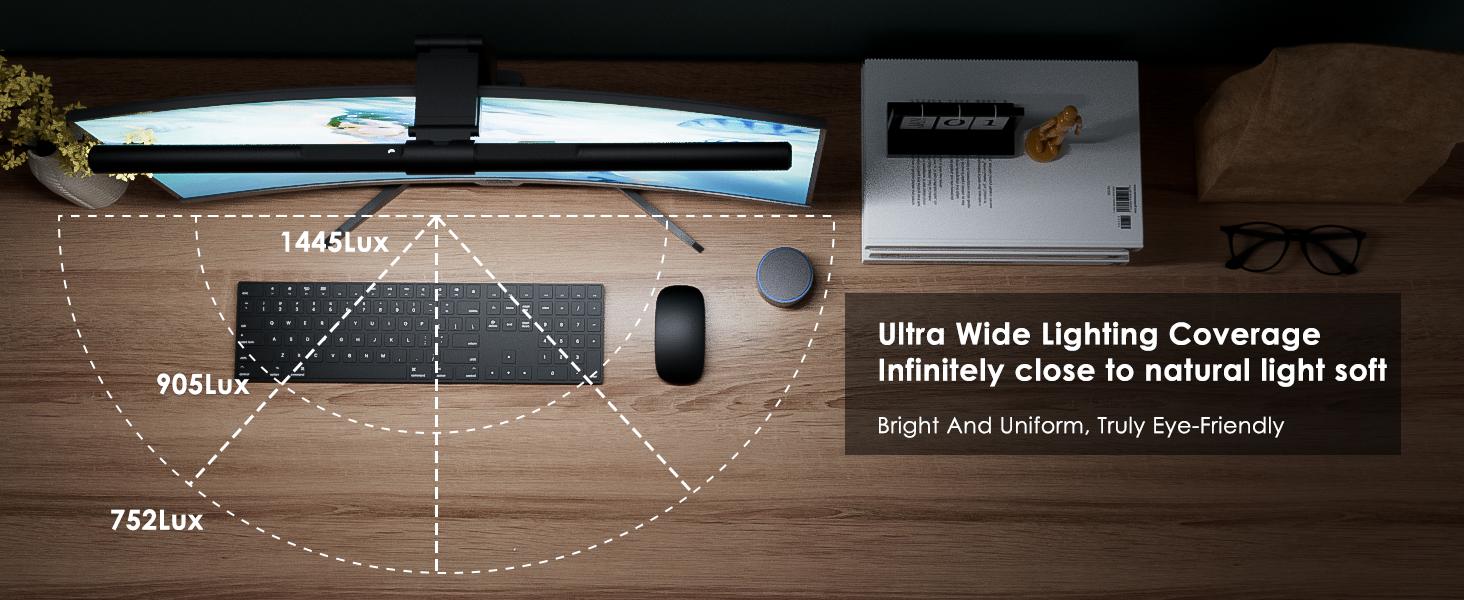 Bright monitor screen light