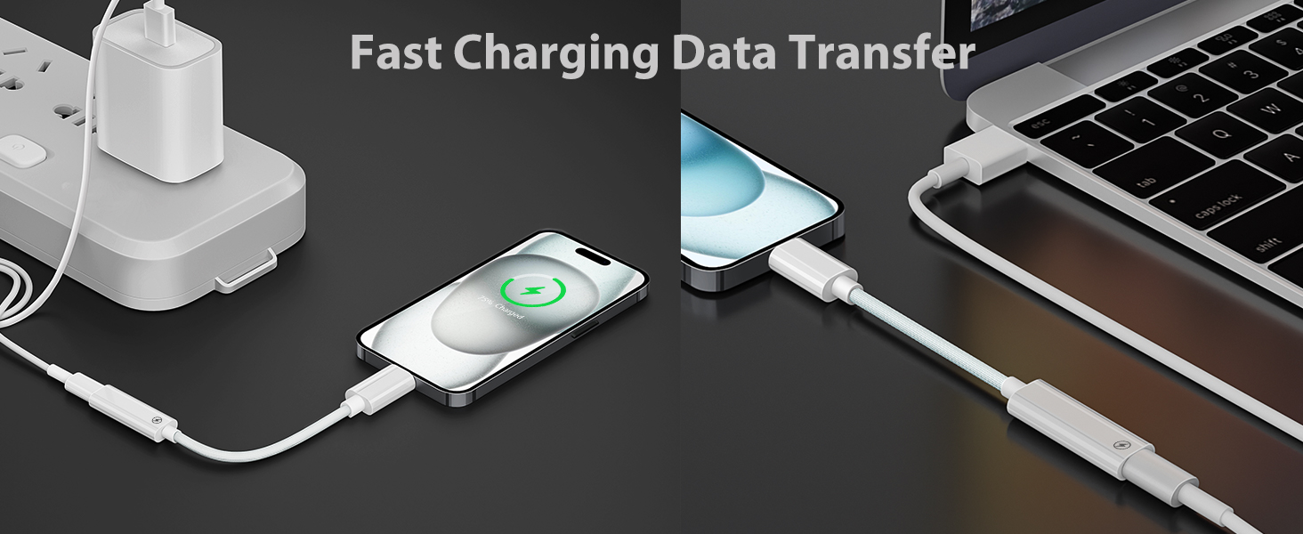 USBC to for Lightning Adapter for iPhone 15 Pro Max Plus,27W PD Fast