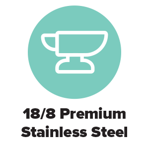 18/8 premium stainless steel