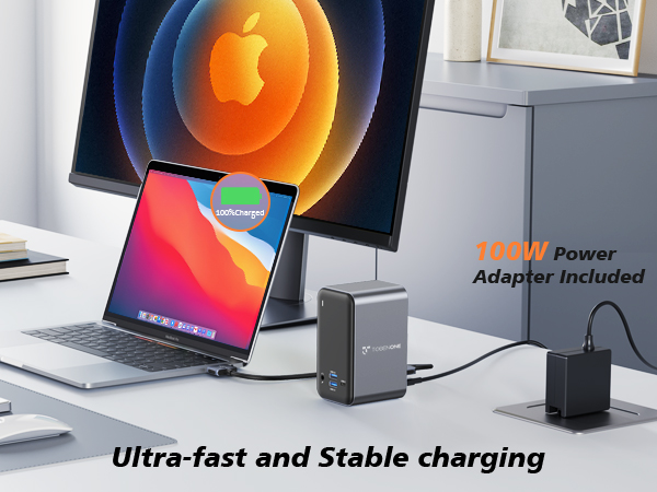 Amazon.com: TobenONE Docking Station Dual Monitor with 100W