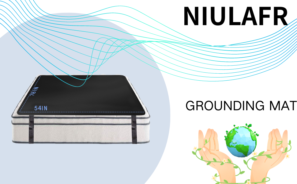 Grounding Mat Kit for Bed, 100 Conductive Carbon