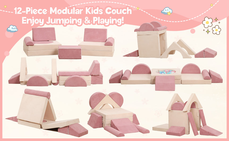 foam play couch for kids