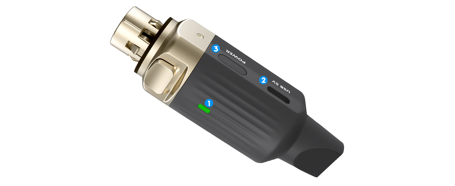 UHF Wireless XLR Microphone Transmitter