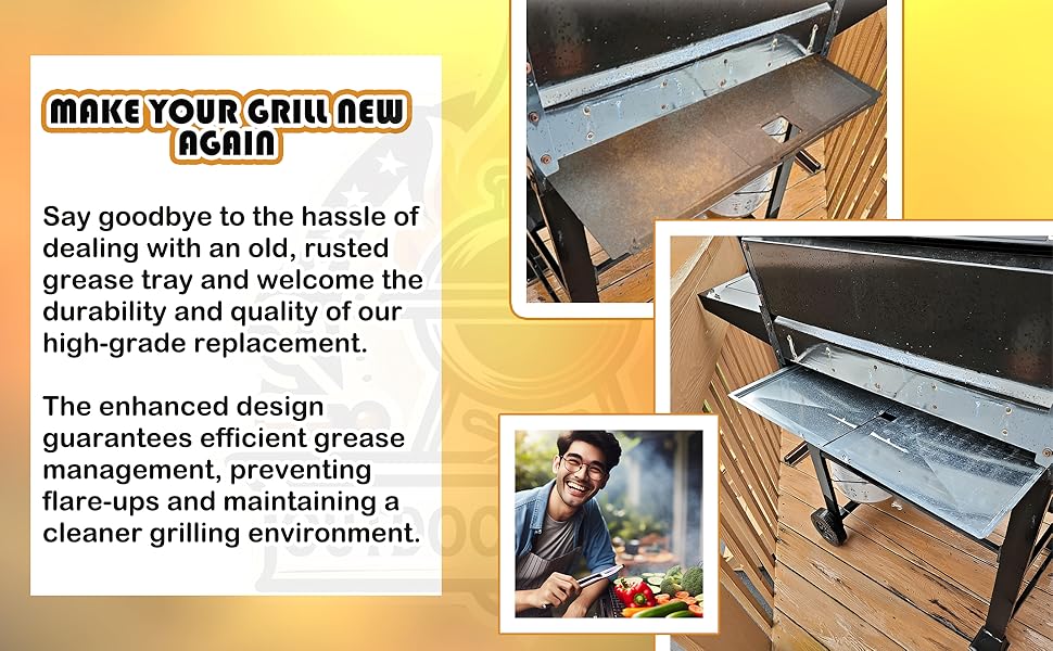 Replacement grease tray for Nexgrill