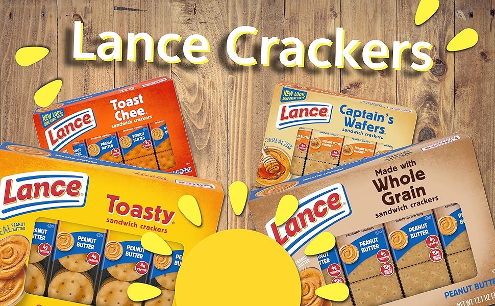 Lance Peanut Butter Crackers, Sandwich Variety, 4 Pack8