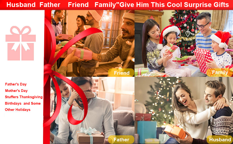 LED Flashlight Gloves, Birthday Gifts for Men Dad Him Husband, Cool Gadgets Hands-Free Lights Gloves