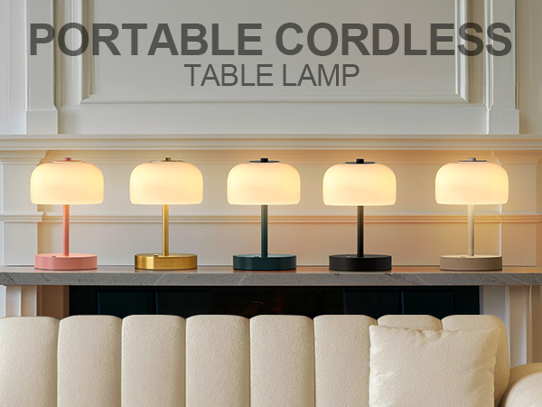 mushroomページ Mushroom Cordless Table LED Lamp with Rechargeable Batteries