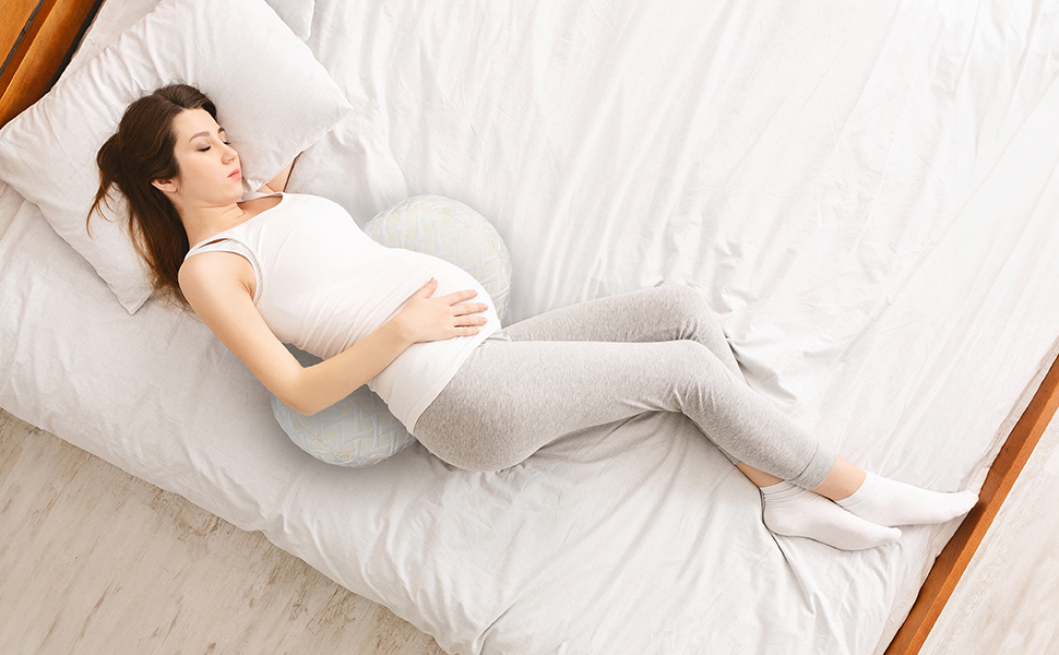 Ausomechoice Pregnancy Pillow Wedge Pregnant Women Pelvic Support with