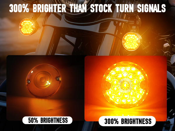 lovelyladylabo ライトニング Amazon.com: AUDEXEN 3-1/4 Inch Front LED Turn Signal Flat