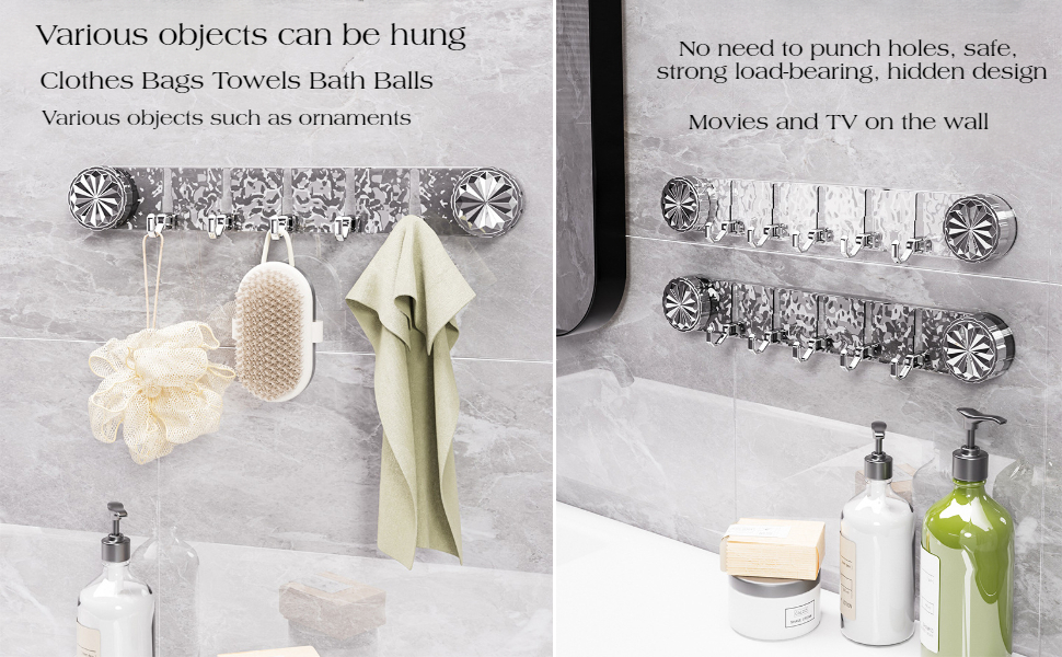 Bathroom Hook Rack
