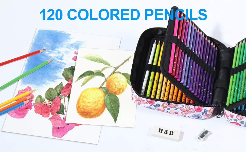 120 lápices de colores con bolsa