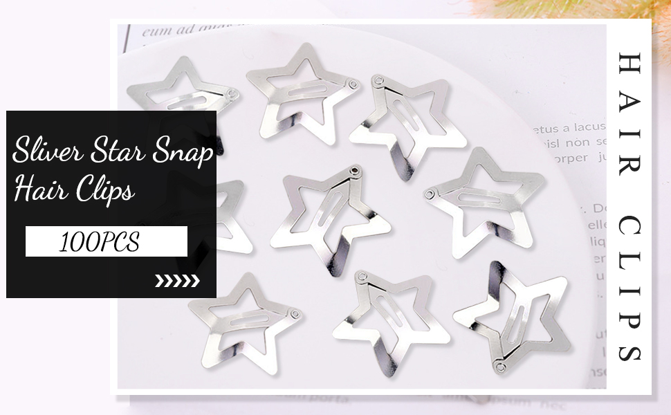 star snap hair clips