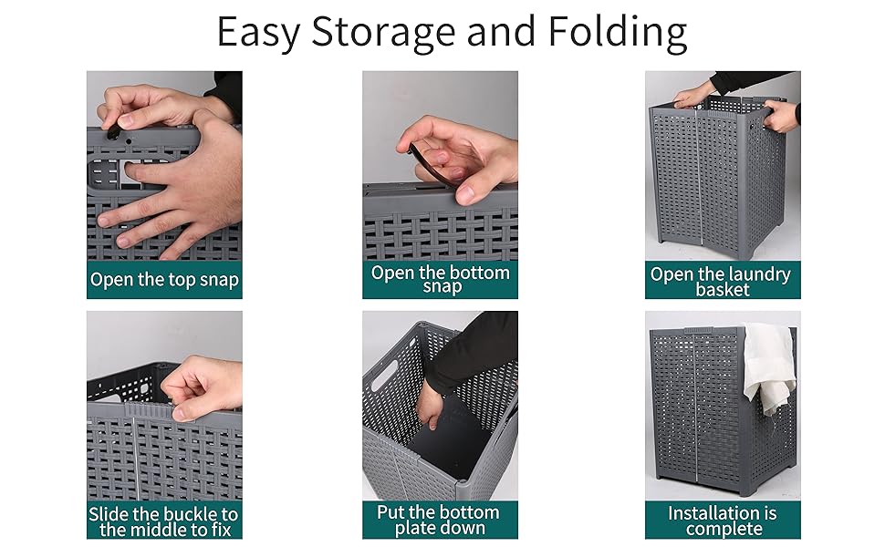 Laundry Basket, Hampers for Laundry, Collapsible Laundry