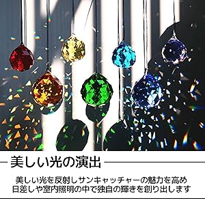 Amazon.co.jp: East Leaf サンキャッチャーパーツ クリスタル