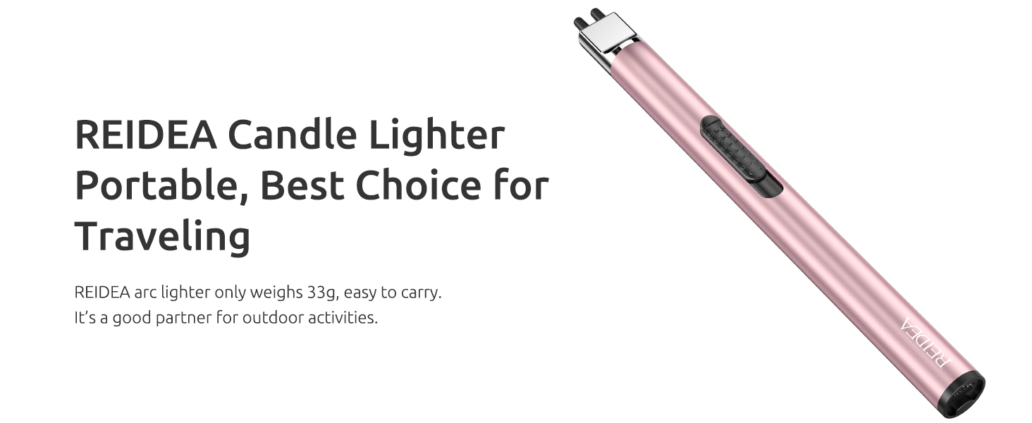 REIDEA Electronic Candle Lighter safety protection-b ROSE GOLD