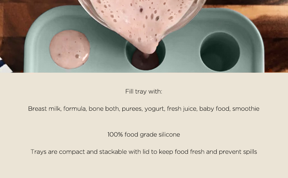 Moss and Fawn Ice Cube Tray, Forage Feeder Freezer Mold for