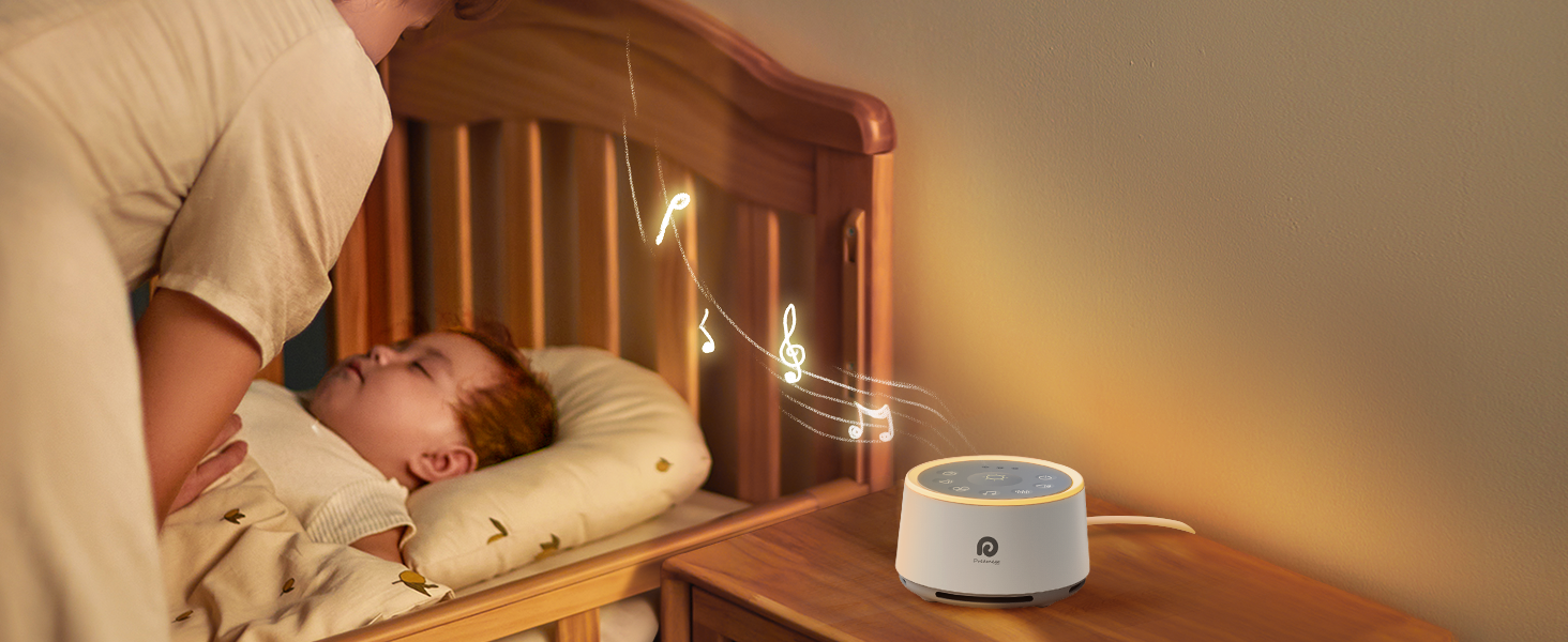 Dreamegg D1 Sound Machine Baby White Noise Machine for Baby with Night Light, 24