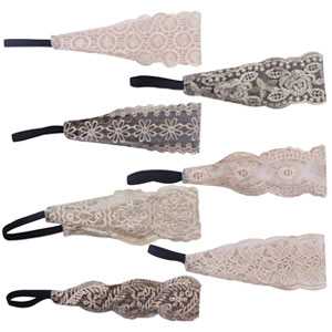 Lace Hairbands Wide Headwrap 