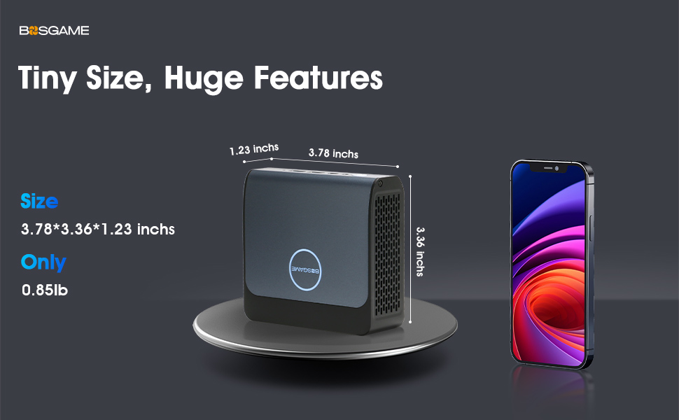 BOSGAME Ubuntu Linux Mini PC,Intel N100 16GB RAM 512GB SSD Linux ...