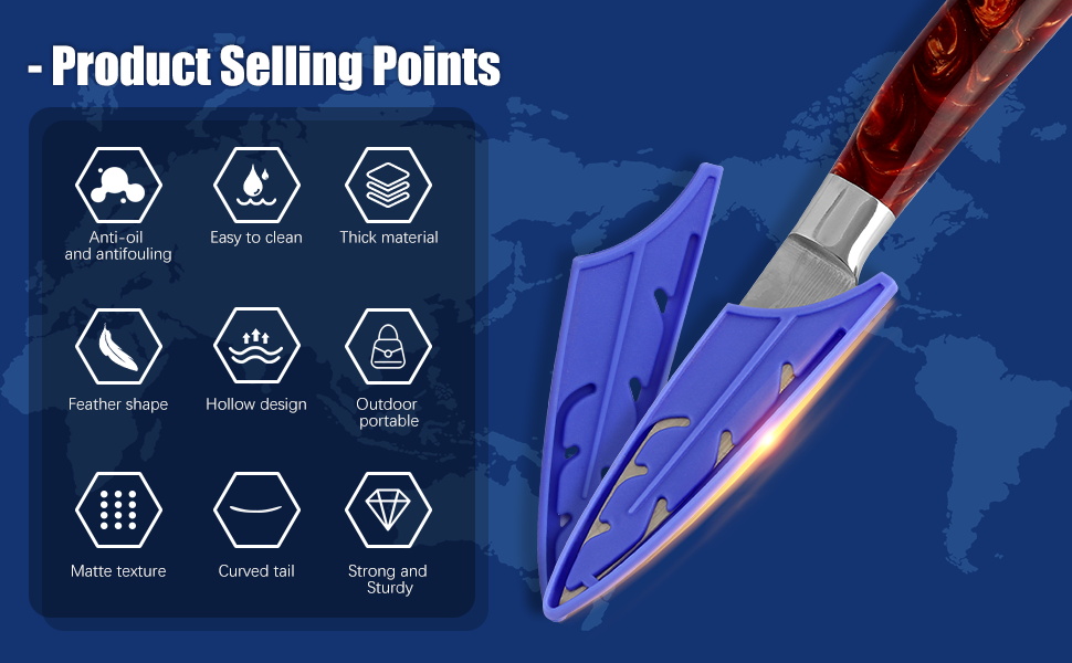 XYJ 2pcs/set Universal Knife Cover Knife Blade Guards Protector