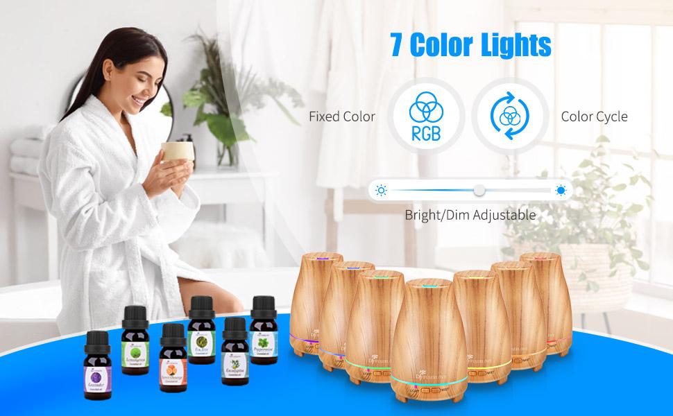 Diffuserlove Essential Oil Diffuser 200ML Ultrasonic Wood Grain Aroma