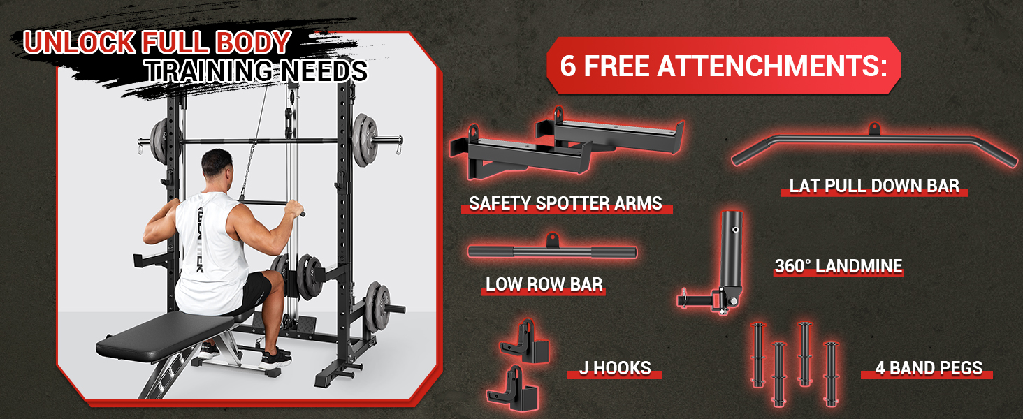 Smith Machine Home Gym Power Cage Squat Rack