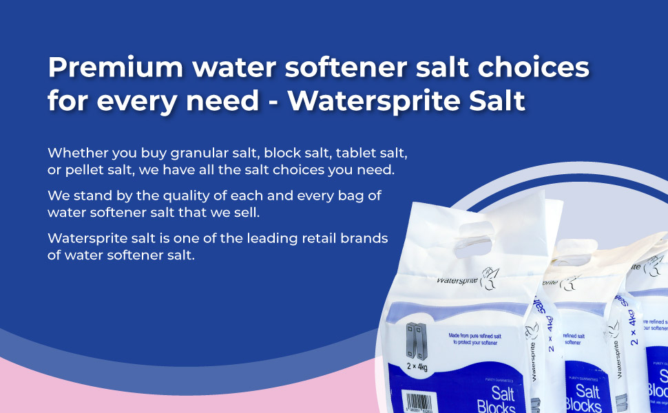 3 Bags of Watersprite/Safia Water Softener Block Salt 8kg (2 x 4kg