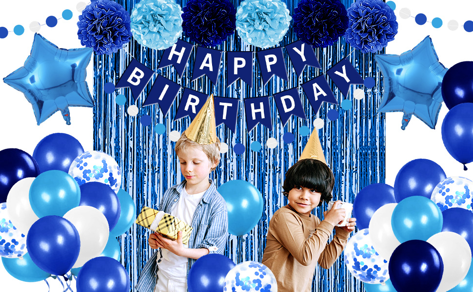 Blue Birthday Decorations