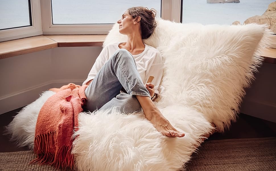 Pouf géant XXL avec rembourrage inclus