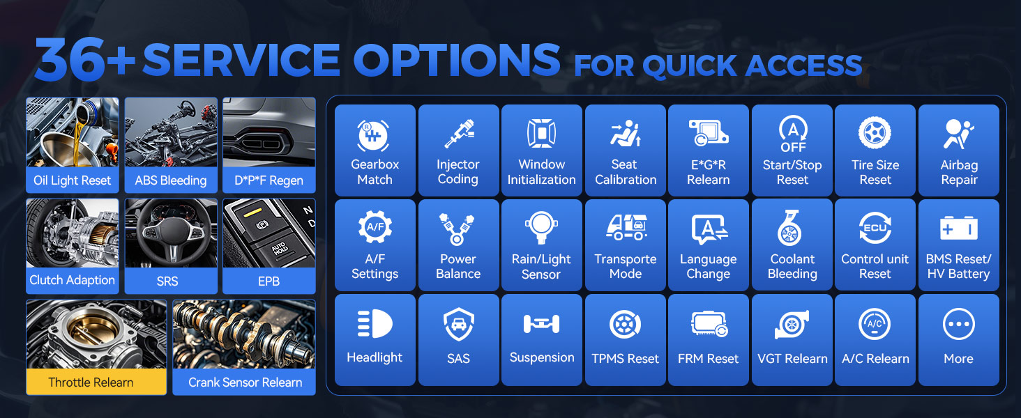 OBD2 Scanner with Relearn