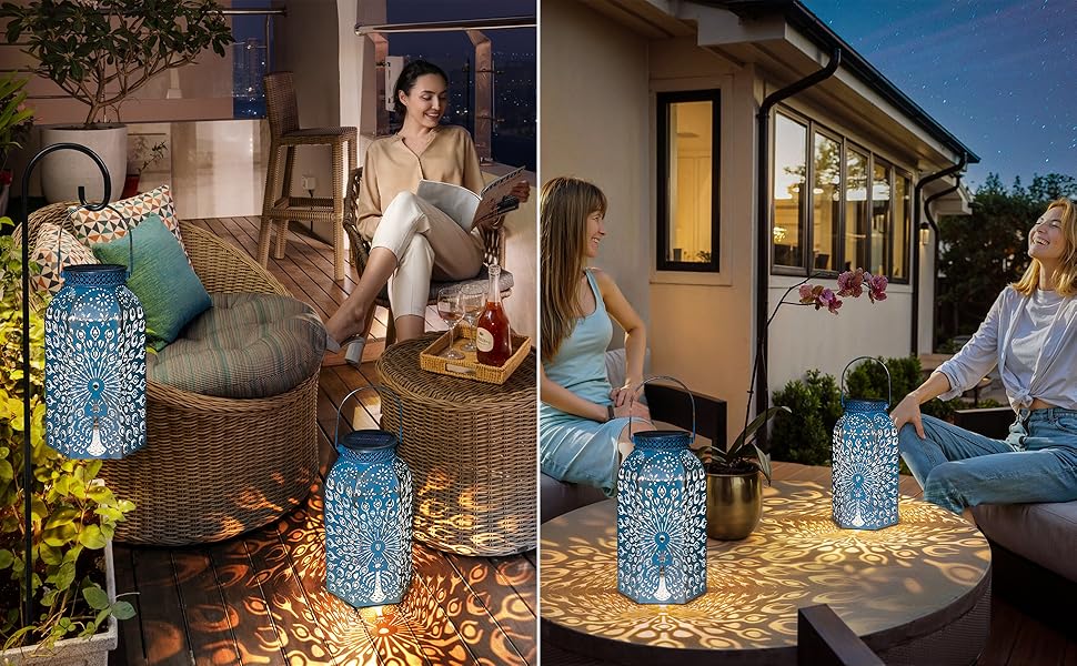 outdoor solar lanterns patio porch decorations outdoor
