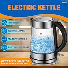 Glass Kettle  Stainless Steel Kettle  Boiling Water Kettle