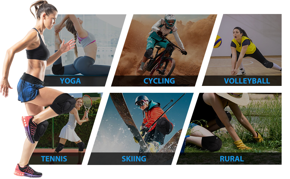 Protective Knee Pads, Thick Sponge AntiSlip Knee Pads for work