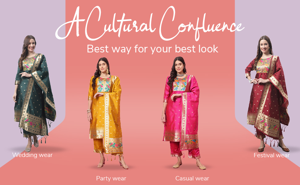 VredeVogel Kurta Set with Dupatta