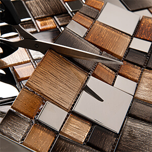 Brown/Silver mirror glass mosaic tile for kitchen bathroom backsplash shower wall subway glass tile