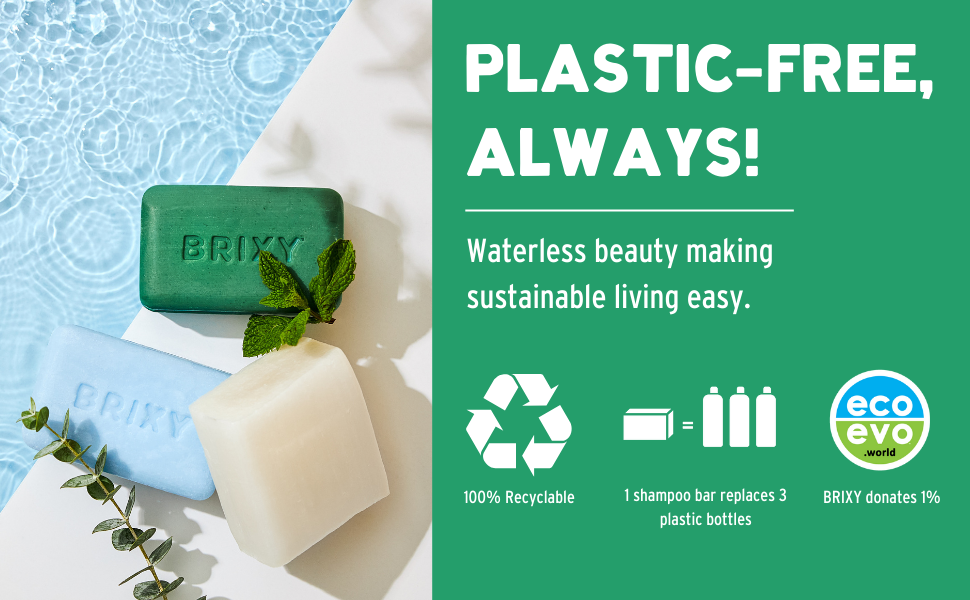 plastic-free, always! Waterless beauty making sustainable living easy.