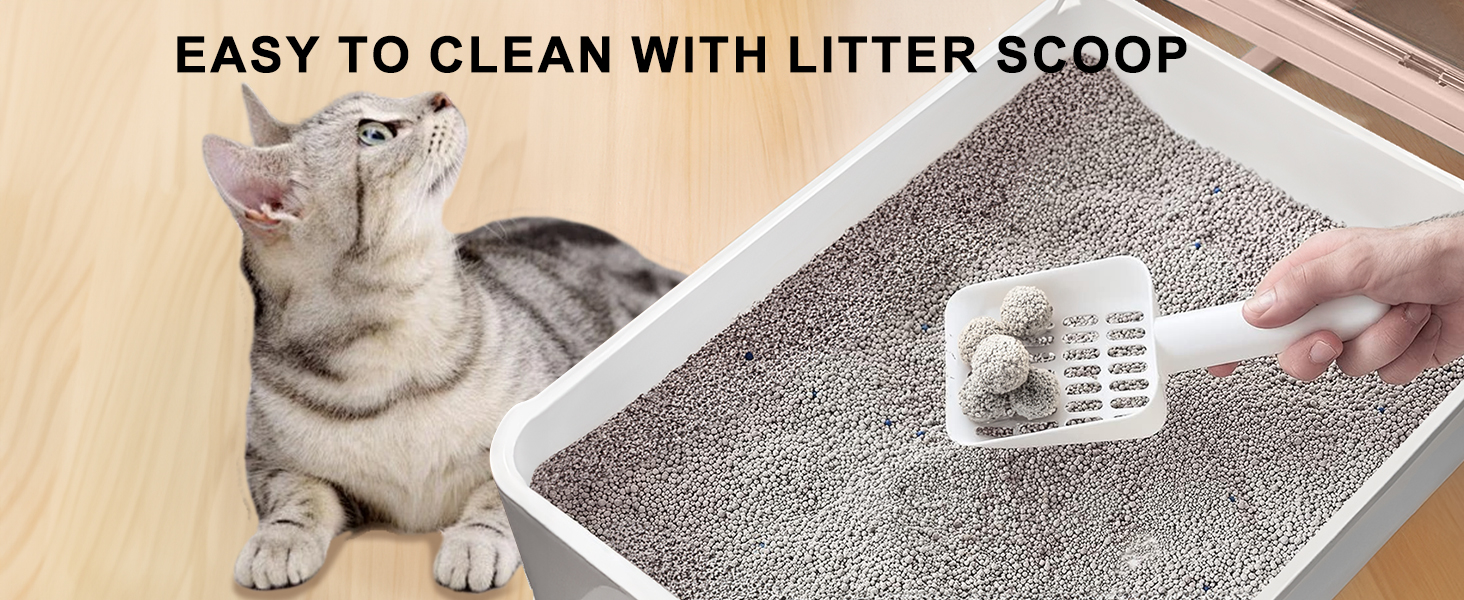 Upgrade Portable Litter Box, Top Entry Cat Litter Box with