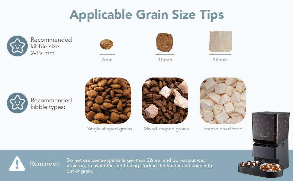 Pettliant Automatic Cat Feeders with 2 Bowl, 2.4G WiFi Automatic Dog